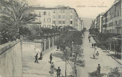 CPA FRANCE 20 " Corse, Ajaccio, Cours Napoléon"