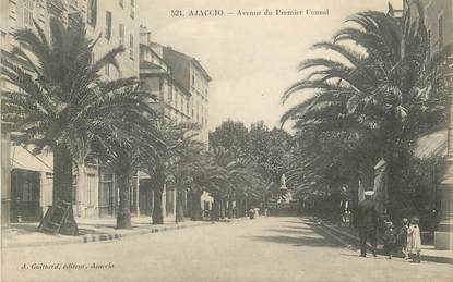 CPA FRANCE 20 " Corse, Ajaccio, Avenue du Premier Consul"