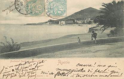 CPA FRANCE 20 " Corse, Ajaccio, Boulevard Sautivy"