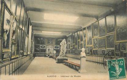 CPA FRANCE 20 " Corse, Ajaccio, Intérieur du Musée"