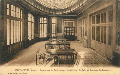 CPA FRANCE 23 " Ste Feyre, Sanatorium des Instituteurs et Institutrices, la salle de réunions des instituteurs"