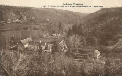 CPA FRANCE 23 " Vallée de Chacros entre Evaux les Bains et Chambon"