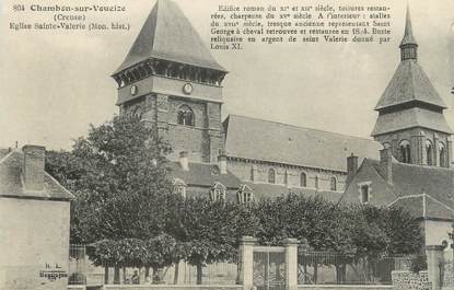 CPA FRANCE 23 " Chambon sur Voueize, Eglise Ste Valérie"