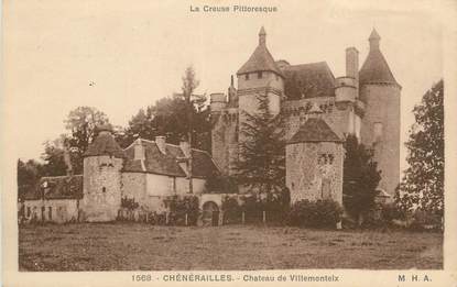 CPA FRANCE 23 " Chénérailles, Le Château de Villemonteix"