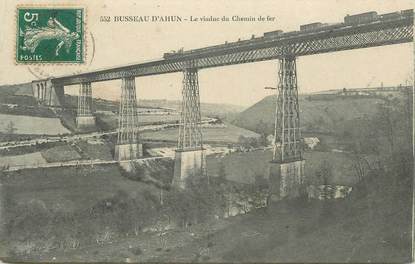 CPA FRANCE 23 " Busseau d'Ahun, Le viaduc du chemin de fer"