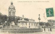 38 Isere CPA FRANCE 38 "Le Péage de Roussillon, Place Paul Morand et Statue Garilland"