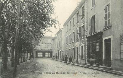 CPA FRANCE 38 "Le Péage de Roussillon, Avenue de la gare" / HOPITAL TEMPORAIRE