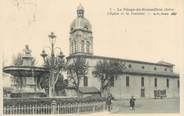 38 Isere CPA FRANCE 38 "Le Péage de Roussillon, L'église et la fontaine"