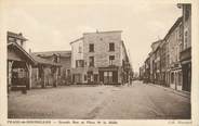 38 Isere CPA FRANCE 38 "Le Péage de Roussillon, Grande rue et Place de la Halle"