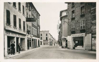 CPA FRANCE 38 "Le Péage de Roussillon, Rue Grande et Place de la Halle"