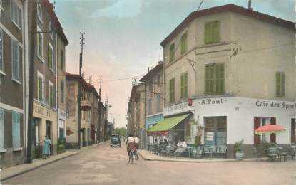 CPSM FRANCE 38 "Le Péage de Roussillon, Place de la République et la Grande Rue"