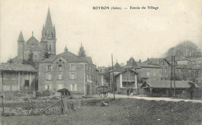 CPA FRANCE 38 "Roybon, Entrée du village"