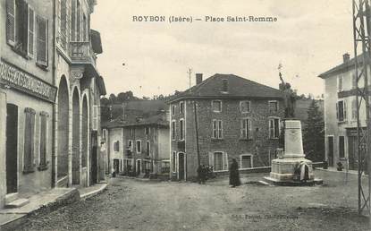 CPA FRANCE 38 "Roybon, Place St Romme".