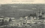 38 Isere CPA FRANCE 38 "Roybon, Vue de la gare et de l'église"