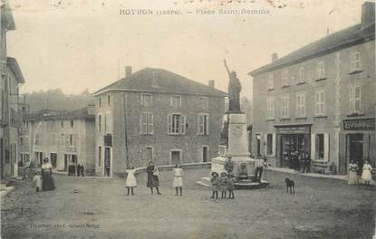 CPA FRANCE 38 "Roybon, Place St Romme"