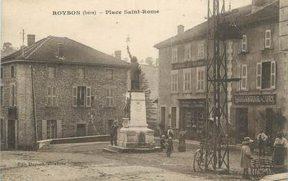 CPA FRANCE 38 "Roybon, Place St Romme"