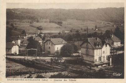 CPA FRANCE 38 "St Geoire en Valdaine, Quartier des Tilleuls"