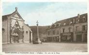 38 Isere CPA FRANCE 38 "St Geoire en Valdaine, L'église et un coin de la place"