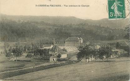 CPA FRANCE 38 "St Geoire en Valdaine, Vue intérieure de Champet"
