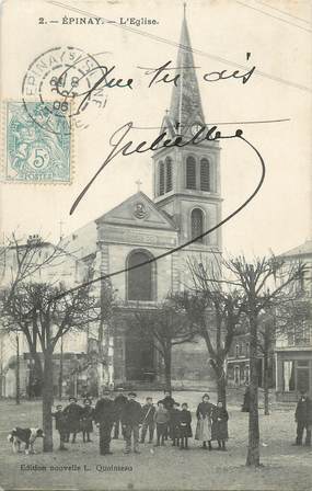 CPA FRANCE 93 " Epinay, L'église"