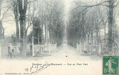 CPA FRANCE 80 "Doullens, Le Boulevard, Vue au Pont Vert"