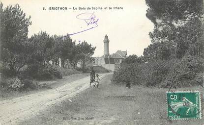 CPA FRANCE 80 "Brigthon, Le Bois des Sapins et la Phare"