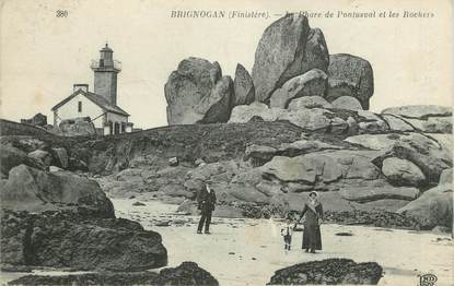 CPA FRANCE 29 " Brignogan, Le Phare de Pontusval et les Rochers"