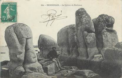 CPA FRANCE 29 " Brignogan, Le Sphinx de Kerlouan"