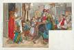 CPA  ILLUSTRATEUR P. KAUFFMANN "la Saint Nicolas"  / ALSACE