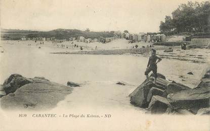 CPA FRANCE 29 " Carantec, La Plage du Kelenn"