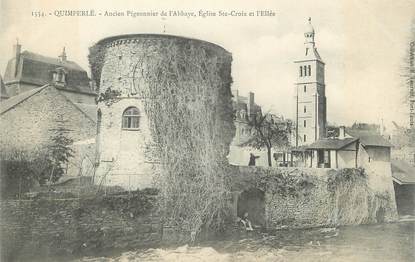 CPA FRANCE 29 " Quimperlé, Ancien Pigeonnier de l'Abbaye, église Ste Croix et l'Ellée"