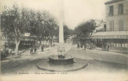 CPA FRANCE 13 " Aubagne, Place de l'Obélisque"