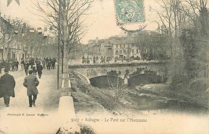 CPA FRANCE 13 " Aubagne, Pont sur l'Huveaune"