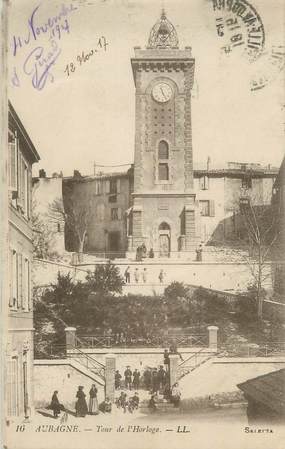 CPA FRANCE 13 " Aubagne, Tour de l'Horloge"