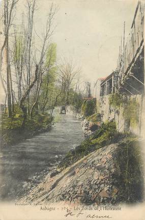 CPA FRANCE 13 " Aubagne, Les bords de l'Huveaune"