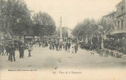 CPA FRANCE 84 "Apt, Place de la Bouquerie"