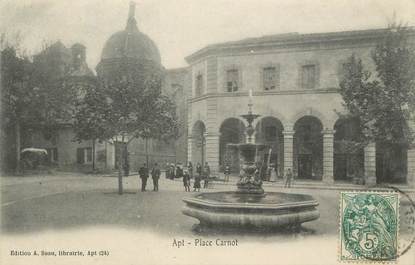 CPA FRANCE 84 "Apt, Place Carnot"