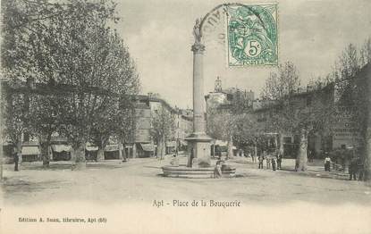 CPA FRANCE 84 "Apt, Place de la Bouquerie"