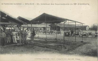 CPA FRANCE 84 " Orange, Intérieur des casernements du 55ème d'artillerie"