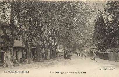 CPA FRANCE 84 " Orange, Avenue de la gare"