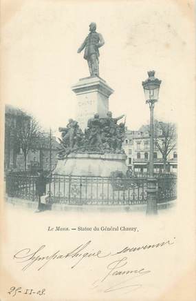 CPA FRANCE 72 " Le Mans, La Statue du Général Chanzy"