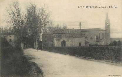 CPA FRANCE 84 " Les Vignères, L'église"