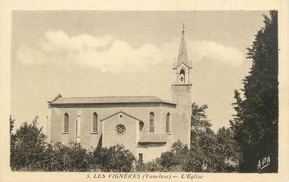 CPA FRANCE 84 " Les Vignères, L'église"