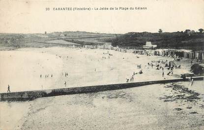 CPA FRANCE 29 " Carantec, La jetée de la Plage du Kélenn"