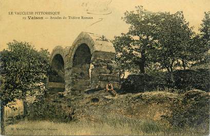 CPA FRANCE 84 " Vaison, Arcades du Théâtre Romain"