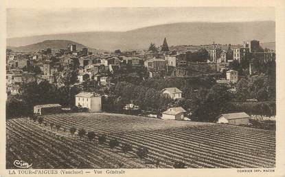 CPA FRANCE 84 " La Tour d'Aigues, Vue générale"