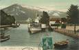 CPA FRANCE 74 "Annecy, Le port et le Mont Veyrier"