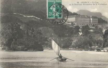 CPA FRANCE 74 "Annecy, Le lac et le nouveau Monastère de la Visitation"