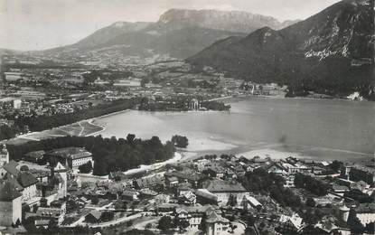 CPSM FRANCE 74 "Annecy, Vue aérienne et Le Parmelan"