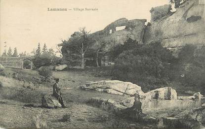 CPA FRANCE 13 " Lamanon, Village Sarrazin"